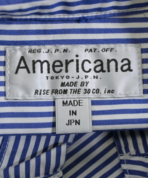 Americana（アメリカーナ）カジュアルシャツ 青 サイズ:F レディース/2200664912031