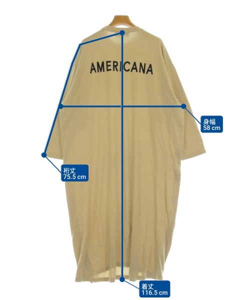 Americana（アメリカーナ）ワンピース ベージュ サイズ:-(M位) レディース/2200724781263