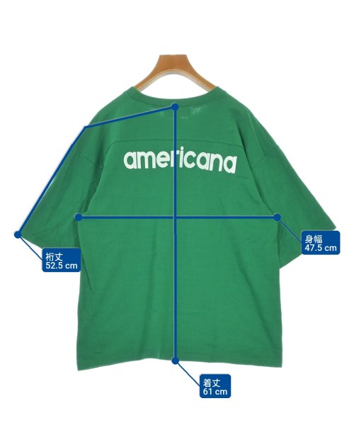 Americana（アメリカーナ）Tシャツ・カットソー 緑 サイズ:F レディース/2200716906032