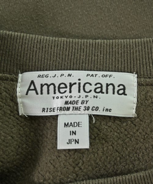 Americana（アメリカーナ）スウェット カーキ サイズ:F レディース/2200716779063
