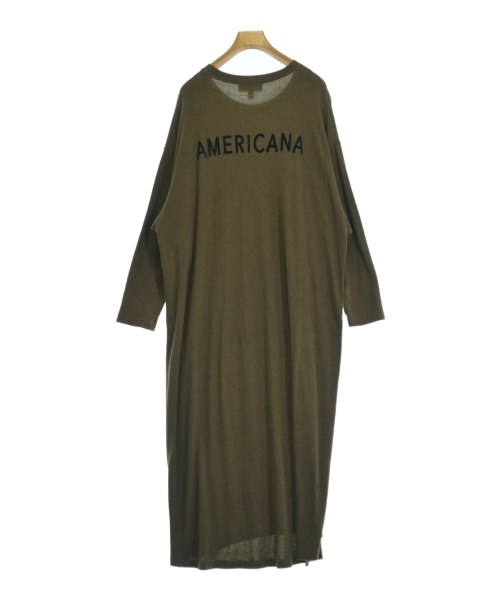 Americana（アメリカーナ）ワンピース カーキ サイズ:F レディース/2200720968040