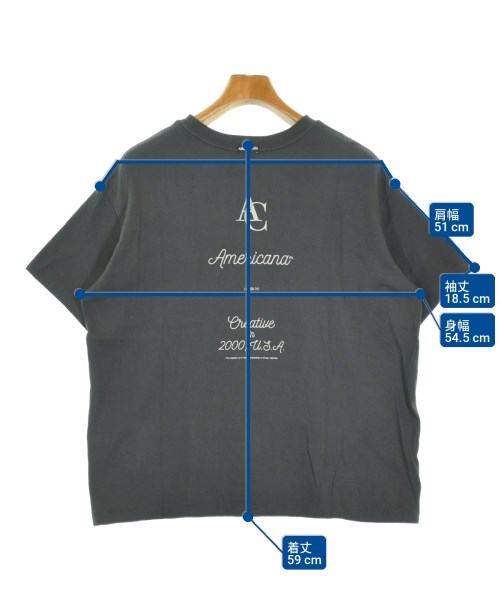 Americana（アメリカーナ）Tシャツ・カットソー 黒 サイズ:-(L位) メンズ/2200720232073