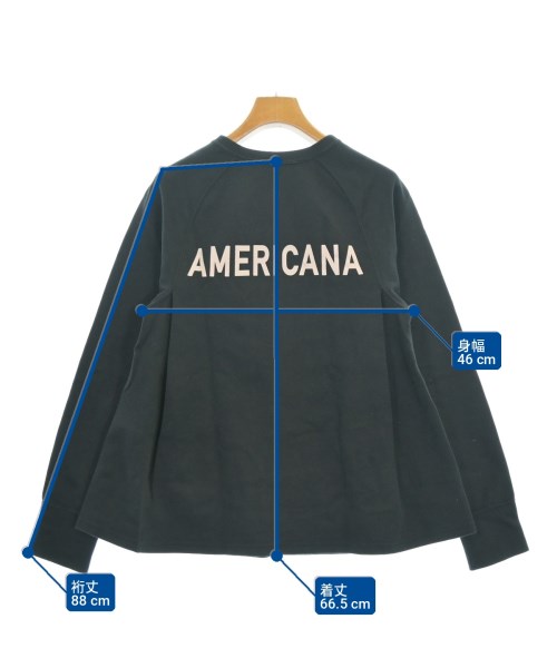 Americana（アメリカーナ）Tシャツ・カットソー 黒 サイズ:-(M位) レディース/2200721940076