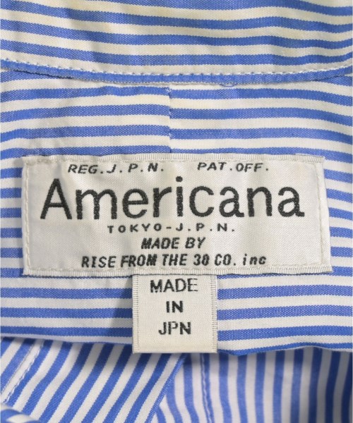 Americana（アメリカーナ）シャツワンピース 青 サイズ:F レディース/2200727622020