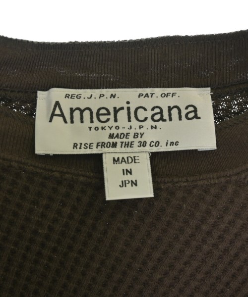 Americana（アメリカーナ）Tシャツ・カットソー 茶 サイズ:F レディース/2200678813287