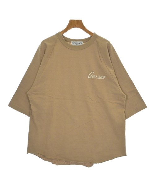 Americana(アメリカーナ)Tシャツ・カットソー ベージュ サイズ:F/2200685355091