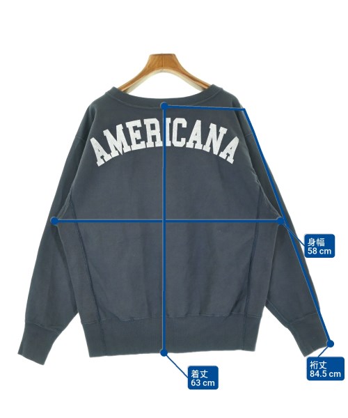 Americana（アメリカーナ）スウェット 紺 サイズ:F レディース/2200686735397