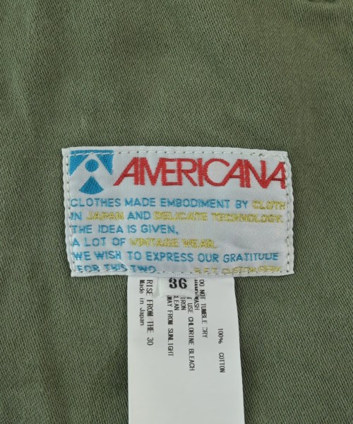 Americana（アメリカーナ）カーゴパンツ カーキ サイズ:36(S位) レディース/2200682708074