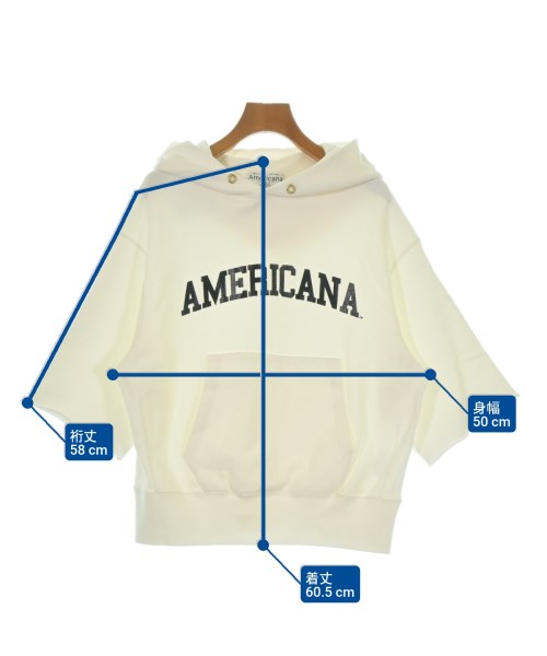 Americana（アメリカーナ）パーカー 白 サイズ:F レディース/2200684417066