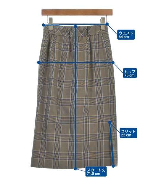 ESTNATION（エストネーション）ロング・マキシ丈スカート 茶 サイズ:36(S位) レディース/2200633499235