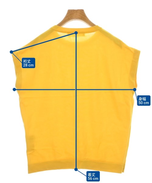 ESTNATION（エストネーション）ベスト/ノースリーブ 黄 サイズ:38(M位) レディース/2200622978109