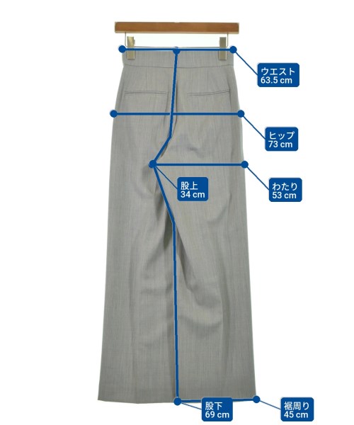 ESTNATION（エストネーション）スラックス グレー サイズ:34(XS位) レディース/2200623420034