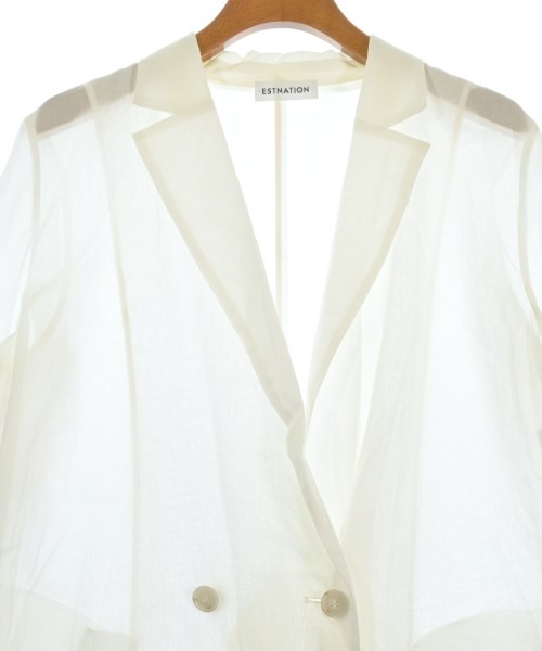 ESTNATION（エストネーション）テーラードジャケット 白 サイズ:36(S位) レディース/2200613547055