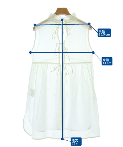 ESTNATION（エストネーション）ブラウス 白 サイズ:F レディース/2200628683441