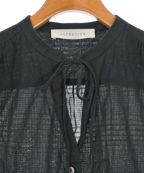 ESTNATION（エストネーション）カジュアルシャツ 黒 サイズ:36(S位) レディース/2200615971018