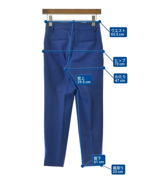 ESTNATION（エストネーション）スラックス 青 サイズ:34(XS位) レディース/2200617605126