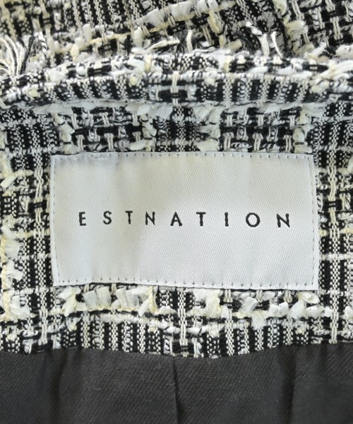 ESTNATION（エストネーション）ノーカラージャケット 白 サイズ:38(M位) レディース/2200606303019