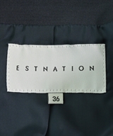 ESTNATION（エストネーション）ノーカラージャケット 紺 サイズ:36(S位) レディース/2200613169028
