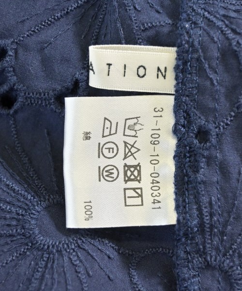 ESTNATION（エストネーション）ブラウス 紺 サイズ:F レディース/2200618247639