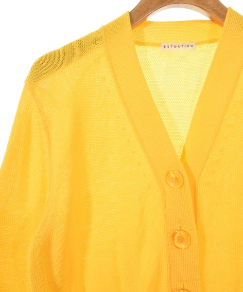 ESTNATION（エストネーション）カーディガン 黄 サイズ:F レディース/2200609524206