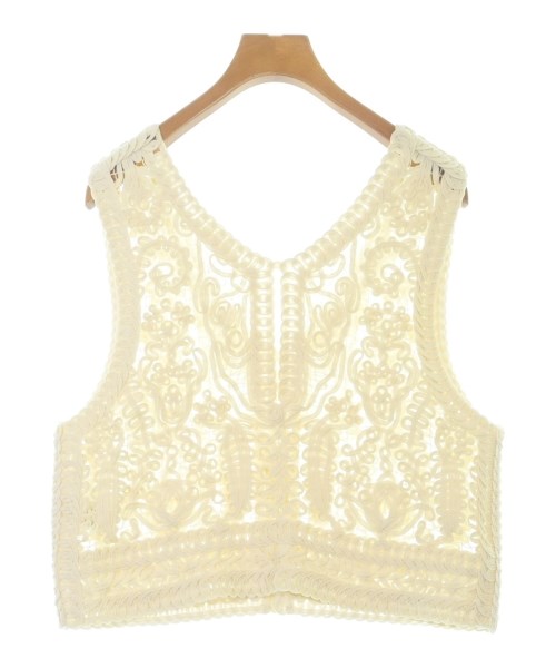 ESTNATION（エストネーション）ベスト 白 サイズ:F レディース/2200616182109