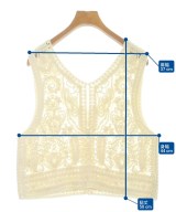 ESTNATION（エストネーション）ベスト 白 サイズ:F レディース/2200616182109