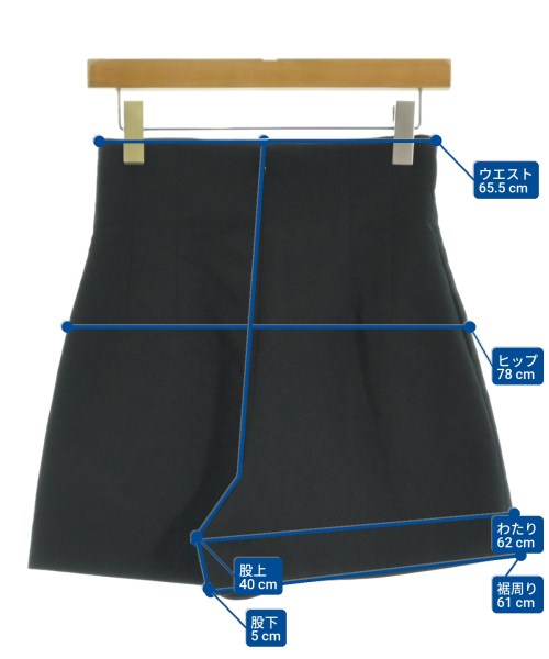 ESTNATION（エストネーション）ショートパンツ 黒 サイズ:38(M位) レディース/2200675747066