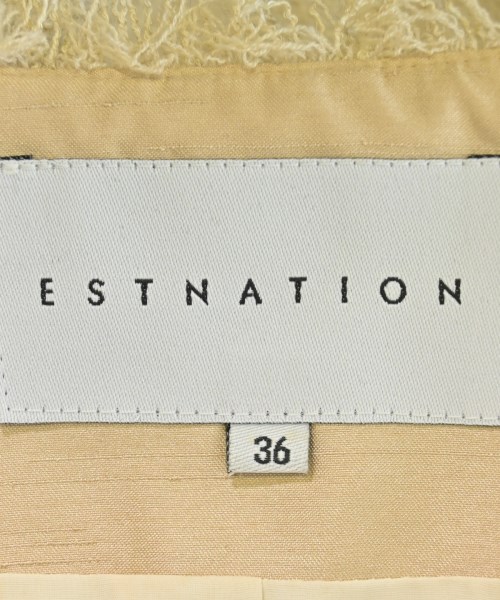 ESTNATION（エストネーション）ノーカラージャケット ベージュ サイズ:36(S位) レディース/2200675846011