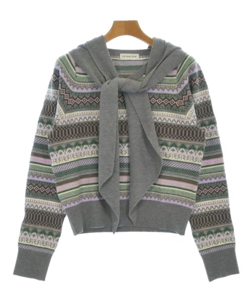 ESTNATION(エストネーション)ニット・セーター グレー サイズ:F/2200676413052