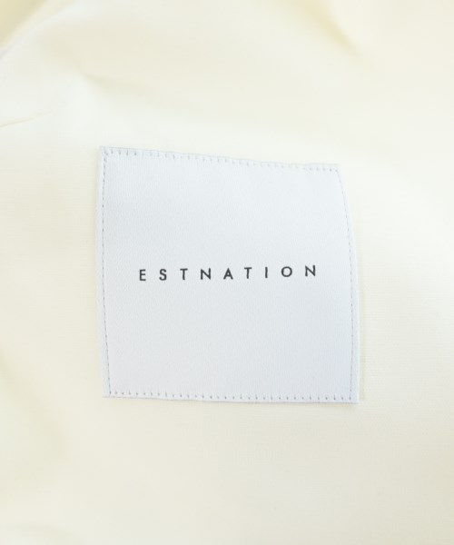 ESTNATION（エストネーション）ノーカラージャケット 白 サイズ:36(S位) レディース/2200682143011
