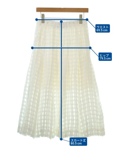 ESTNATION（エストネーション）ロング・マキシ丈スカート 白 サイズ:38(M位) レディース/2200657248048