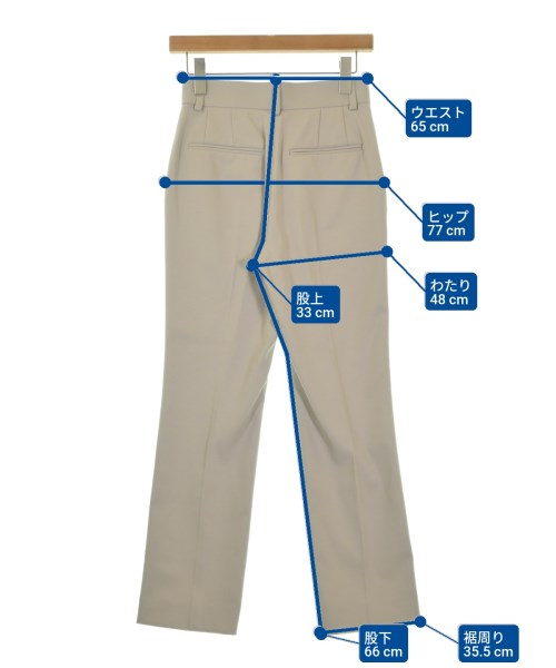 ESTNATION（エストネーション）スラックス グレー サイズ:34(XS位) レディース/2200654494059