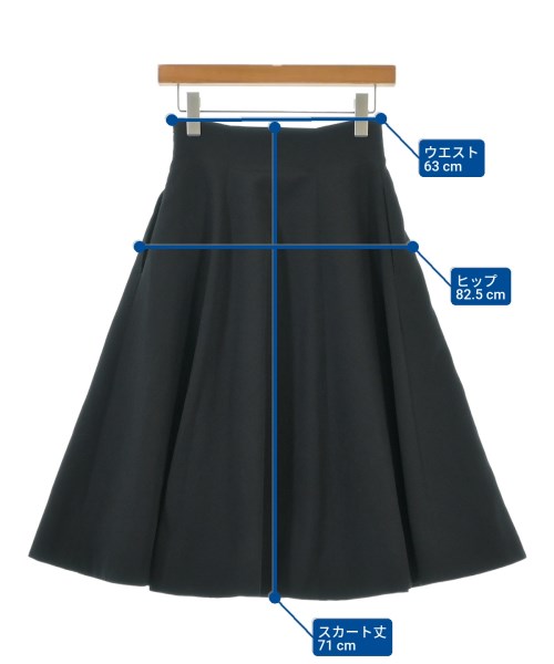 ESTNATION（エストネーション）ひざ丈スカート 黒 サイズ:34(XS位) レディース/2200641969027