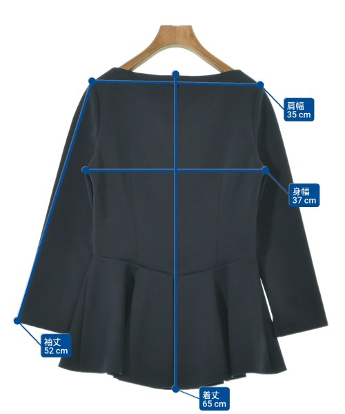 ESTNATION（エストネーション）ブラウス 紺 サイズ:36(S位) レディース/2200650201026