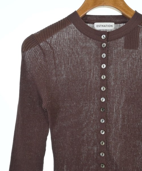 ESTNATION（エストネーション）カーディガン 茶 サイズ:F レディース/2200643808102