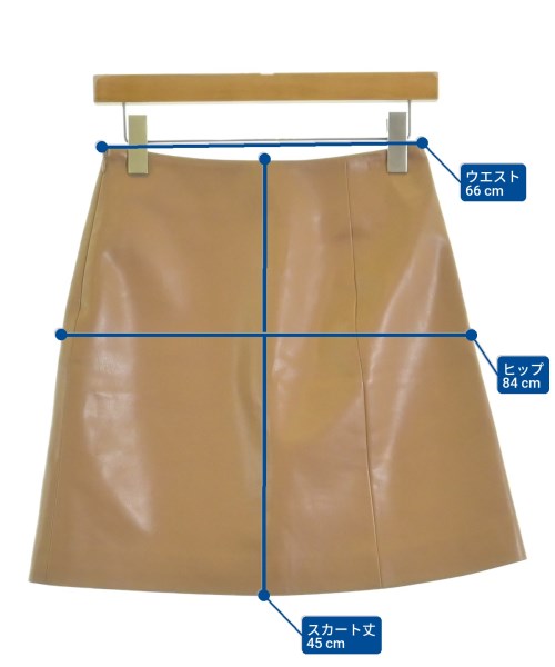 ESTNATION（エストネーション）ミニスカート 茶 サイズ:36(S位) レディース/2200665028014