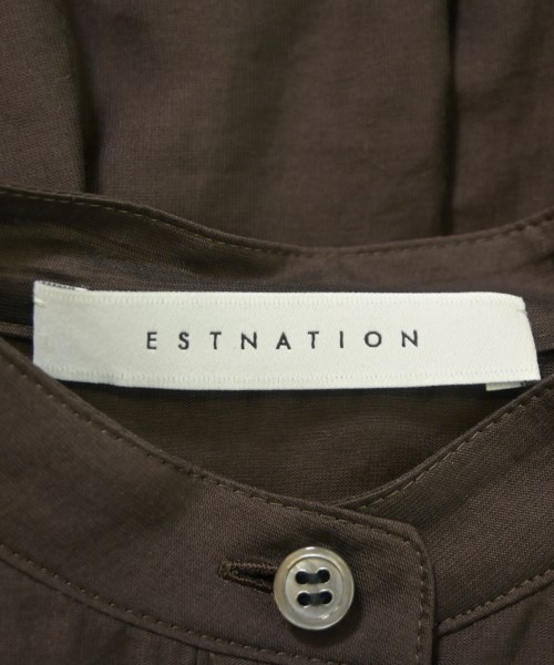 ESTNATION（エストネーション）ブラウス 茶 サイズ:36(S位) レディース/2200668279093