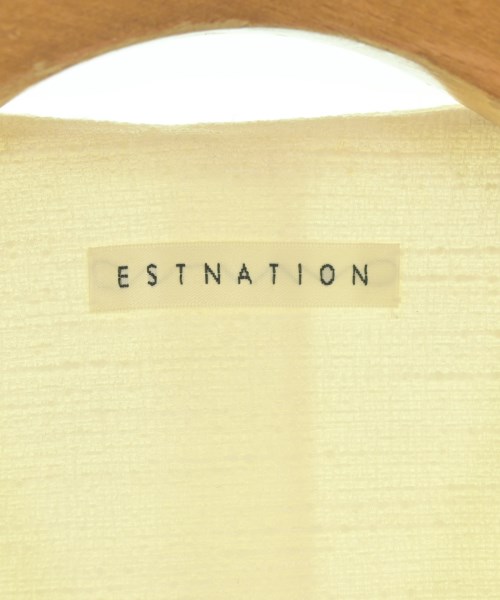 ESTNATION（エストネーション）ノーカラージャケット 白 サイズ:36(S位) レディース/2200725635022