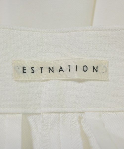 ESTNATION（エストネーション）スラックス 白 サイズ:34(XS位) レディース/2200682354042