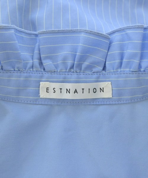 ESTNATION（エストネーション）ブラウス 青 サイズ:36(S位) レディース/2200688180027