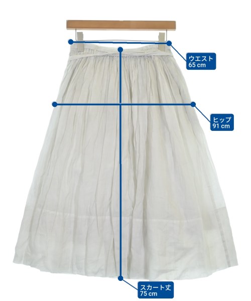 GASA（ガーサ）ロング・マキシ丈スカート 白 サイズ:-(M位) レディース/2200625757084