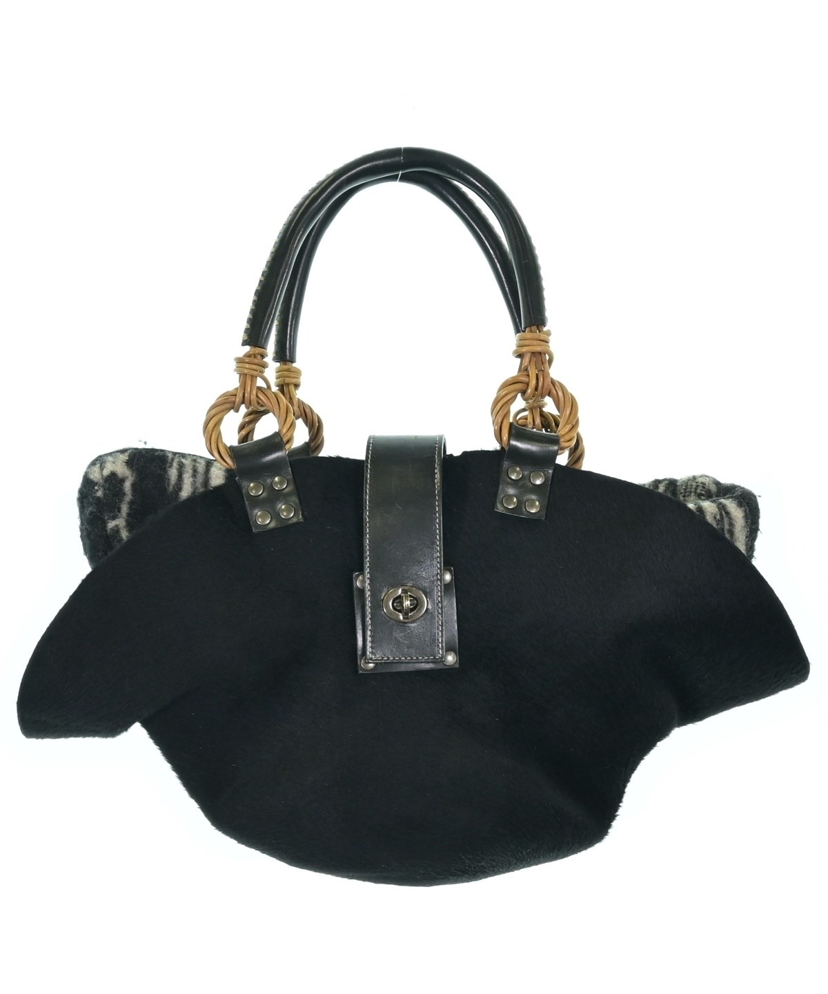 eb･a･gos エバゴス トートバッグ レディース 【古着】【中古】 eb・a・gos（エバゴス）トートバッグ 黒 サイズ:- レディース