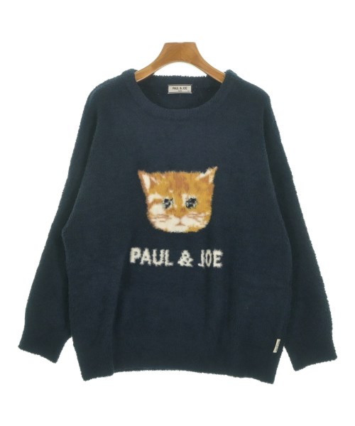 PAUL&JOE(ポールアンドジョー)ニット・セーター 紺 サイズ:M-L/2200657231279