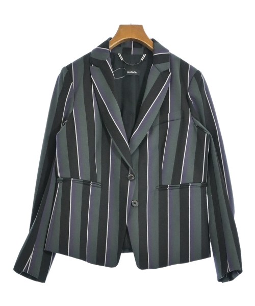 MAX&CO.（マックスアンドコー）テーラードジャケット 黒 サイズ:44(XL位) レディース/2200636499010