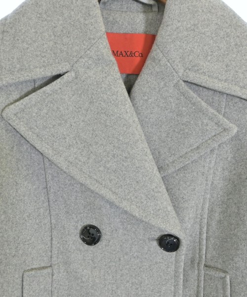 MAX&CO.（マックスアンドコー）ピーコート グレー サイズ:36(S位) レディース/2200637255011