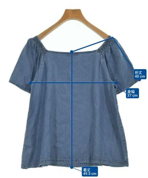 MAX&CO.（マックスアンドコー）ブラウス 青 サイズ:38(M位) レディース/2200679608042