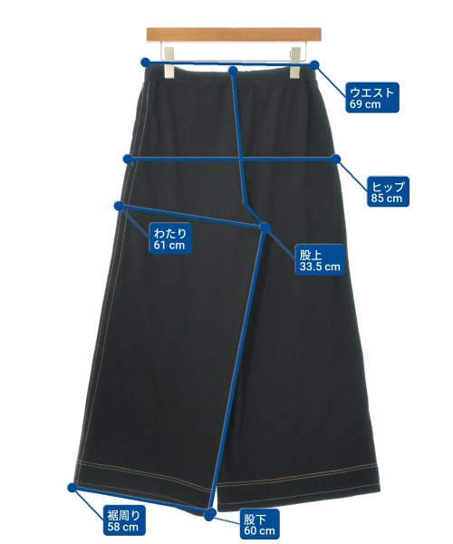 MAX&CO.（マックスアンドコー）クロップドパンツ 黒 サイズ:S レディース/2200655773030