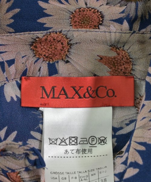 MAX&CO.（マックスアンドコー）ブラウス 紺 サイズ:38(M位) レディース/2200655773061