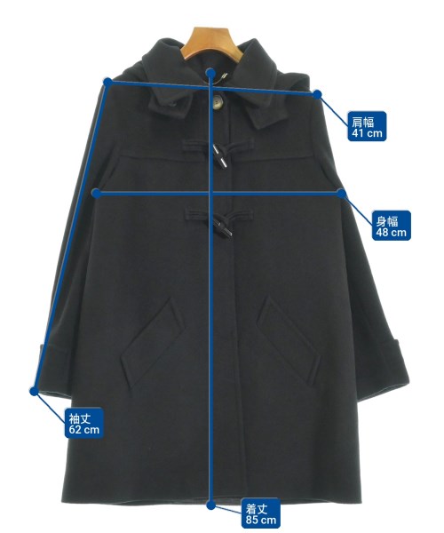 MAX&CO.（マックスアンドコー）ダッフルコート 黒 サイズ:42(L位) レディース/2200651386012