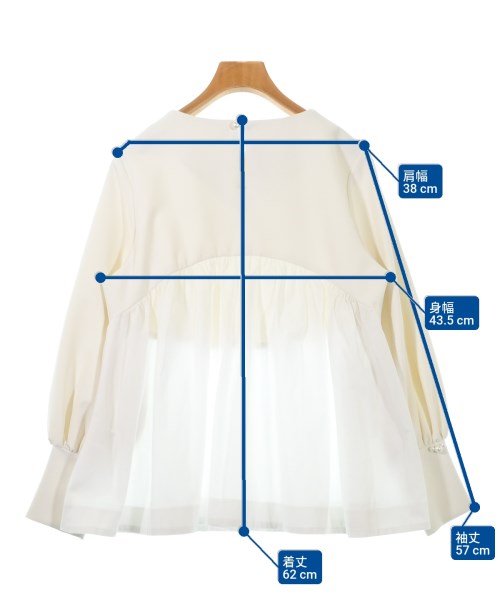 sono（ソーノ）カジュアルシャツ 白 サイズ:1(S位) レディース/2200625264032